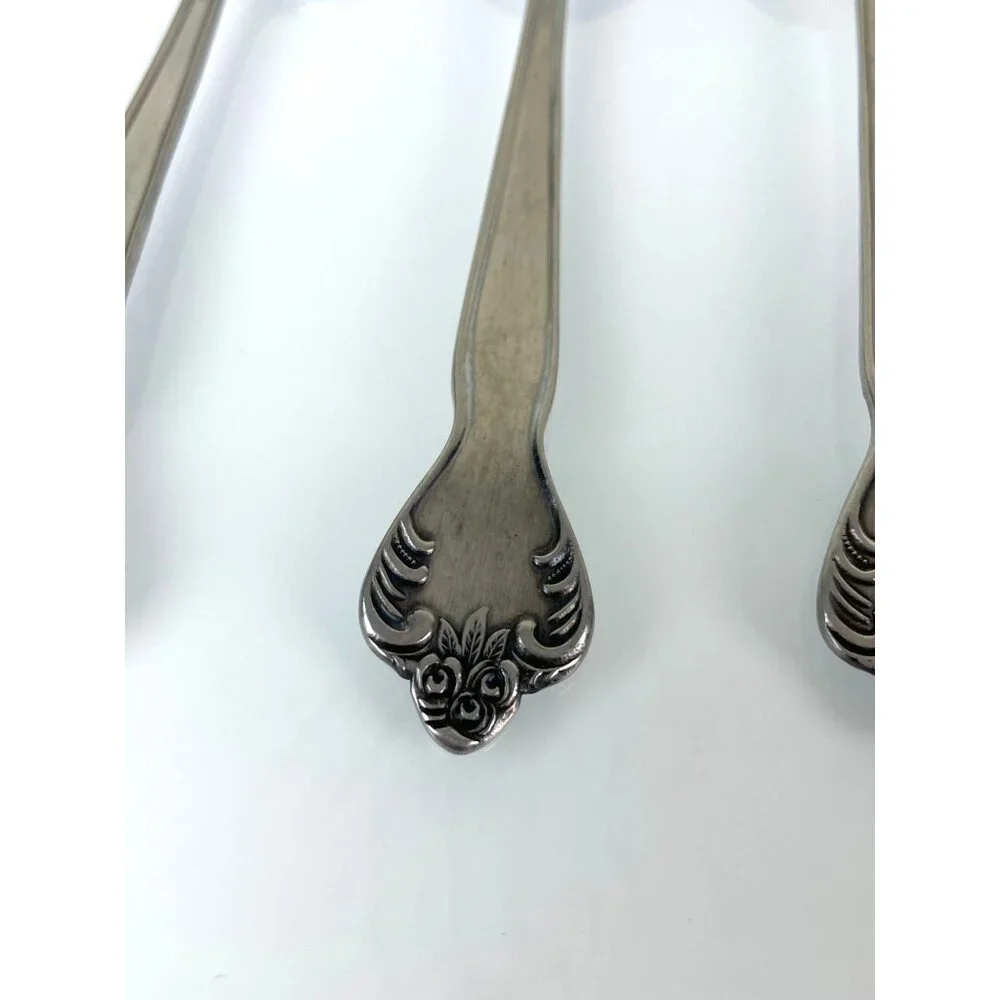 Set of 4 + 1 Serving Versailles Stainless Steel MSI Made in Japan Spoons 6.5